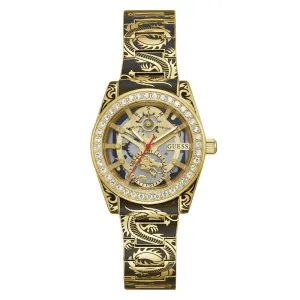 Guess Black Stainless Steel Stainless Steel Watch