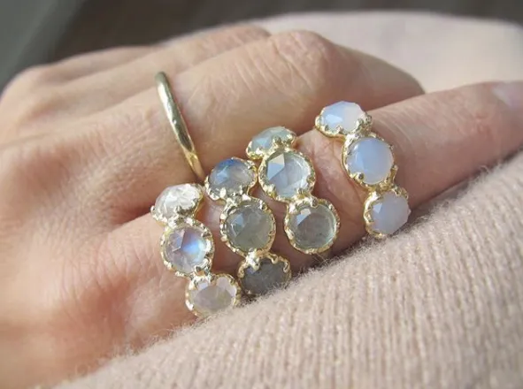 Haku Lei Labradorite Ring