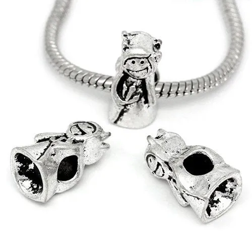 Halloween Devil Girl Bead Spacer for Snake Chain Charm Bracelet