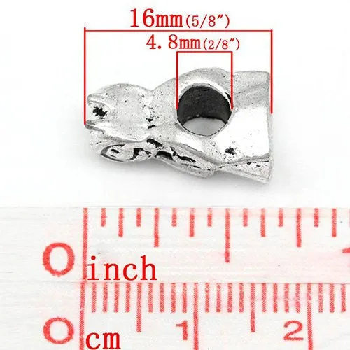 Halloween Devil Girl Bead Spacer for Snake Chain Charm Bracelet