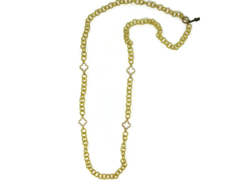 Hannah Quatrefoil Necklace