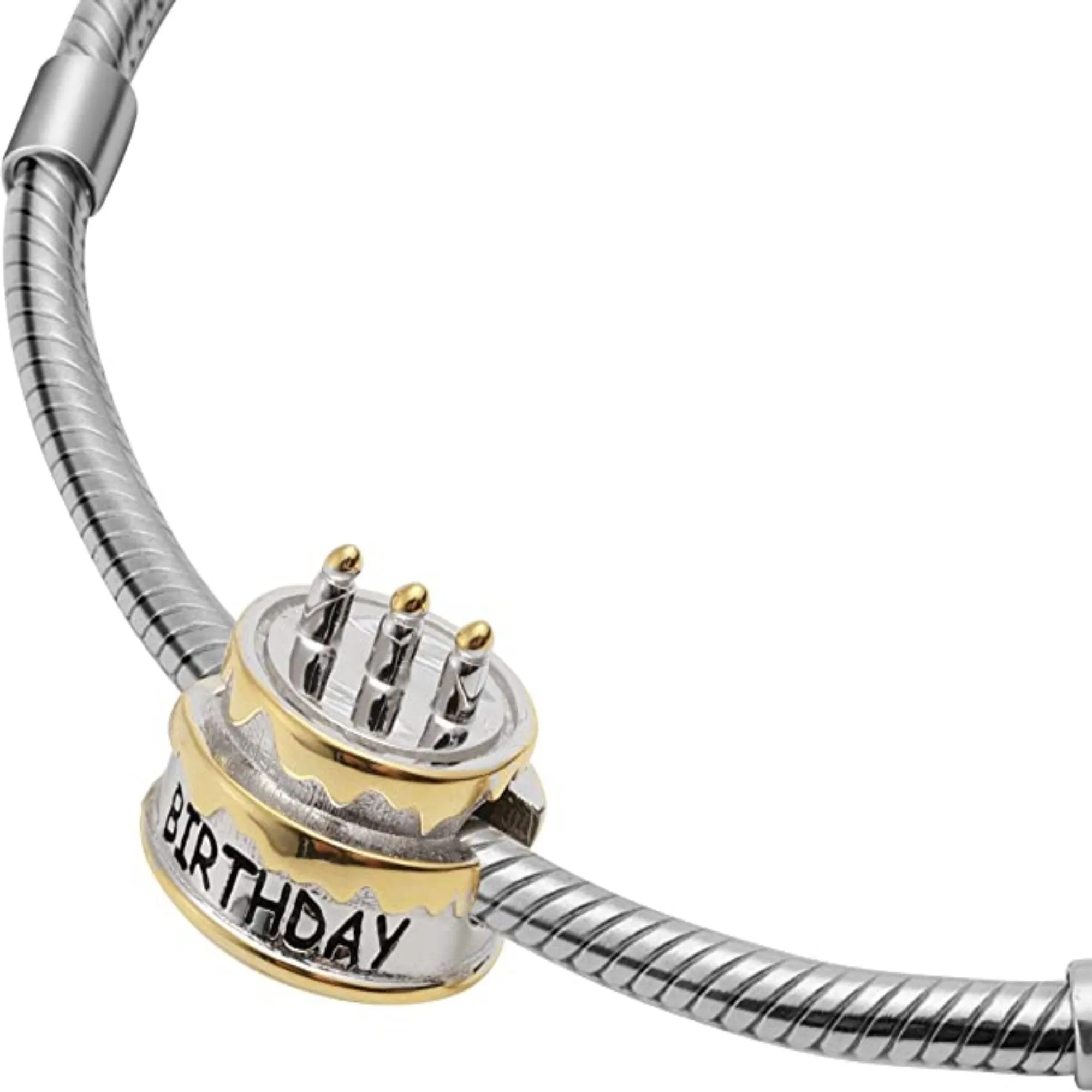 Happy Birthday Cake Bead Charm