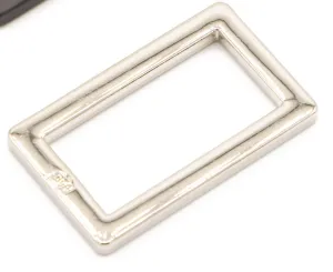 Hardware 1" Flat Rectangle Rings--Nickel
