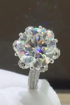 Hazel Blues® | 5 Carat Moissanite Side Stone Ring