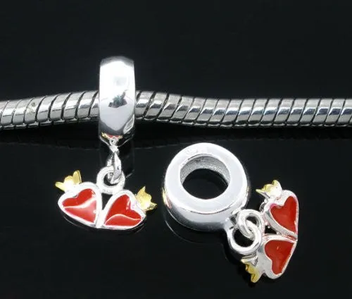 Heart Charm for Bracelet For Snake Chain Charm Bracelet