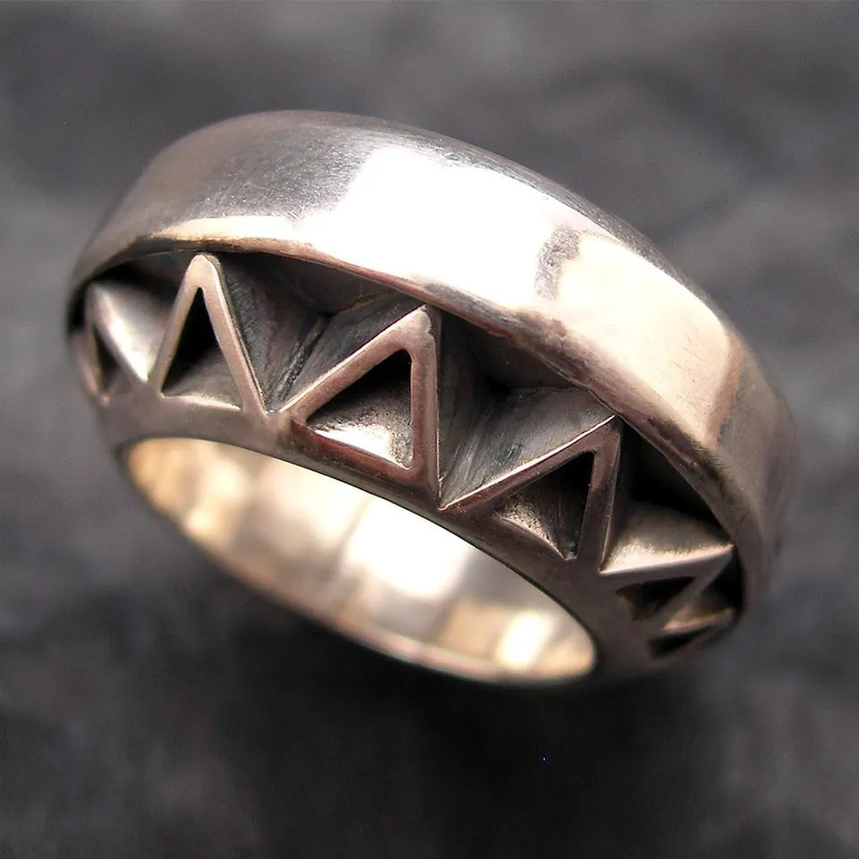 Hip hop jewelry- custom be still ring, silver