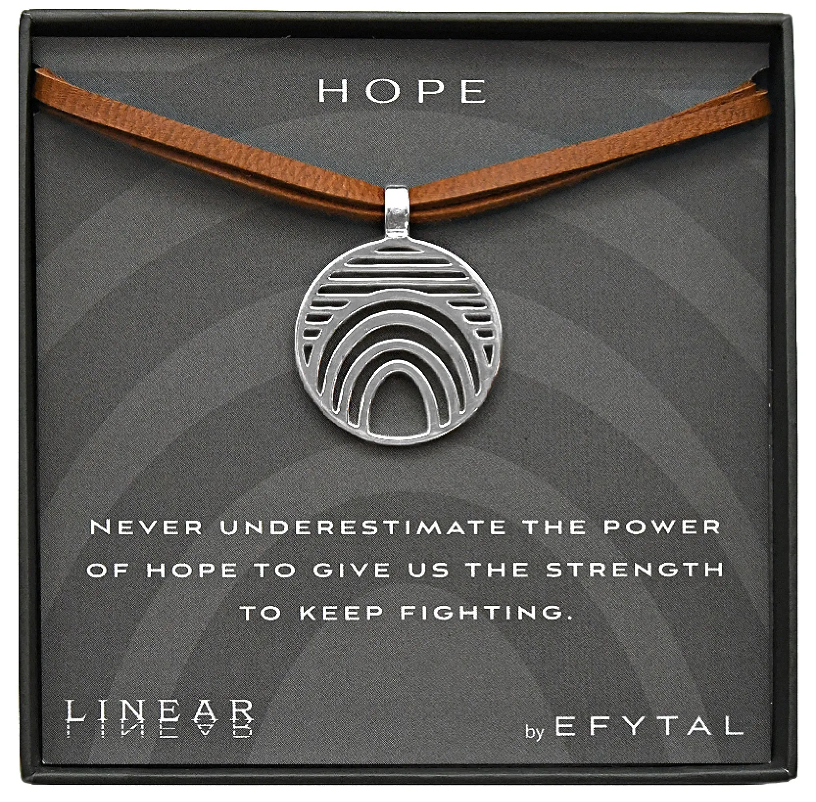 hope 25mm necklace • keep fighting