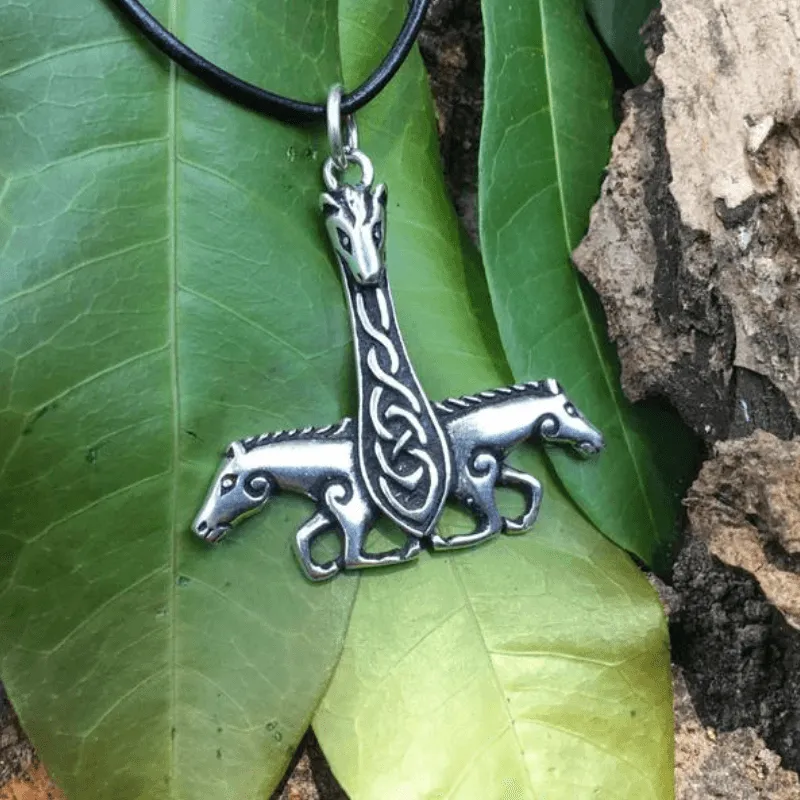 Horse Thor Hammer  925 STERLING SILVER PENDANT