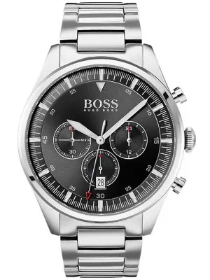 Hugo Boss Pioneer Silver Stainless Steel Men's Watch 1513712