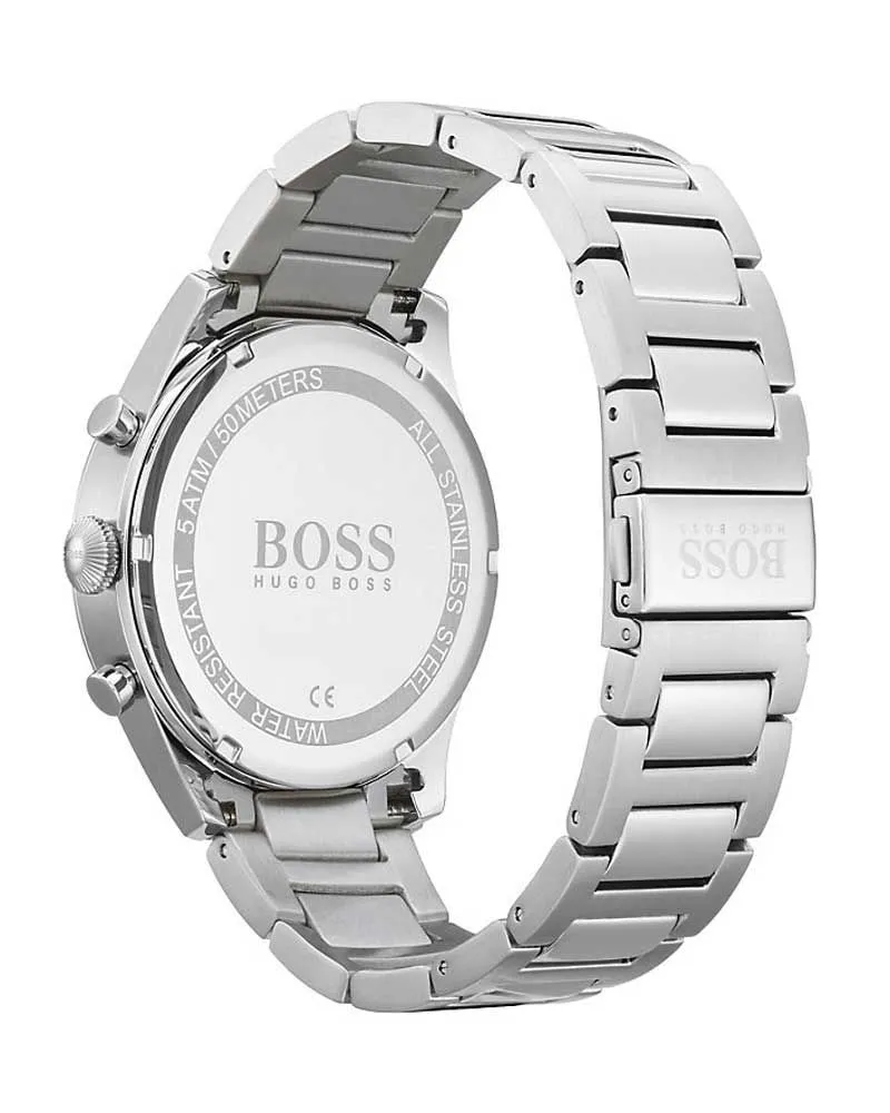 Hugo Boss Pioneer Silver Stainless Steel Men's Watch 1513712