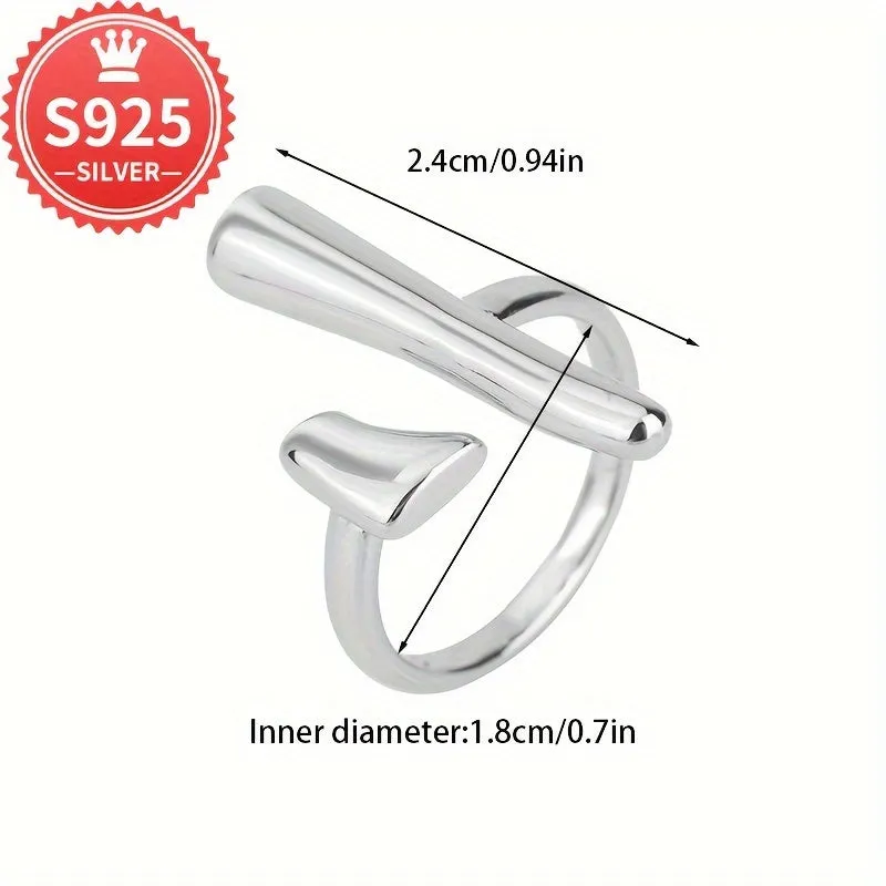 Hypoallergenic Irregular Geometric Ring Personalized Ring