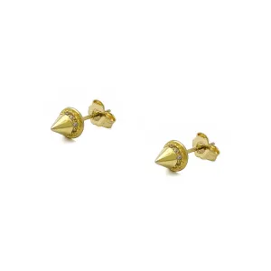 Icy Spike Stud Earrings (Silver)
