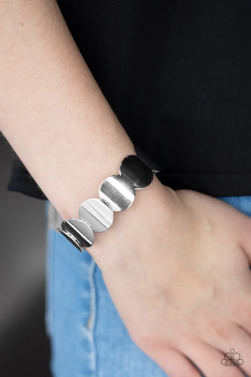 Industrial Influencer Silver Paparazzi Bracelet