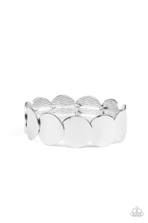 Industrial Influencer Silver Paparazzi Bracelet