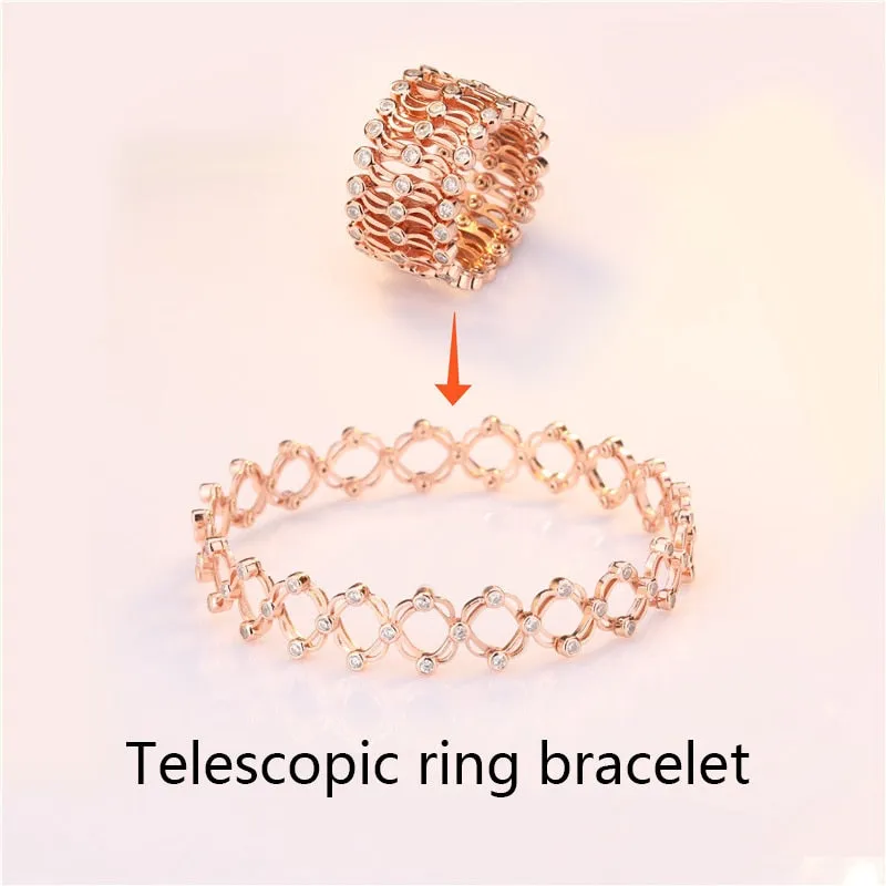Integrated Dual-use Retractable Ring Bracelet