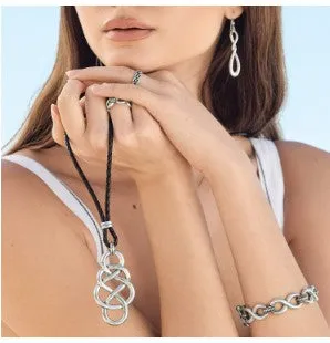 Interlok Braid Bold Leather Necklace