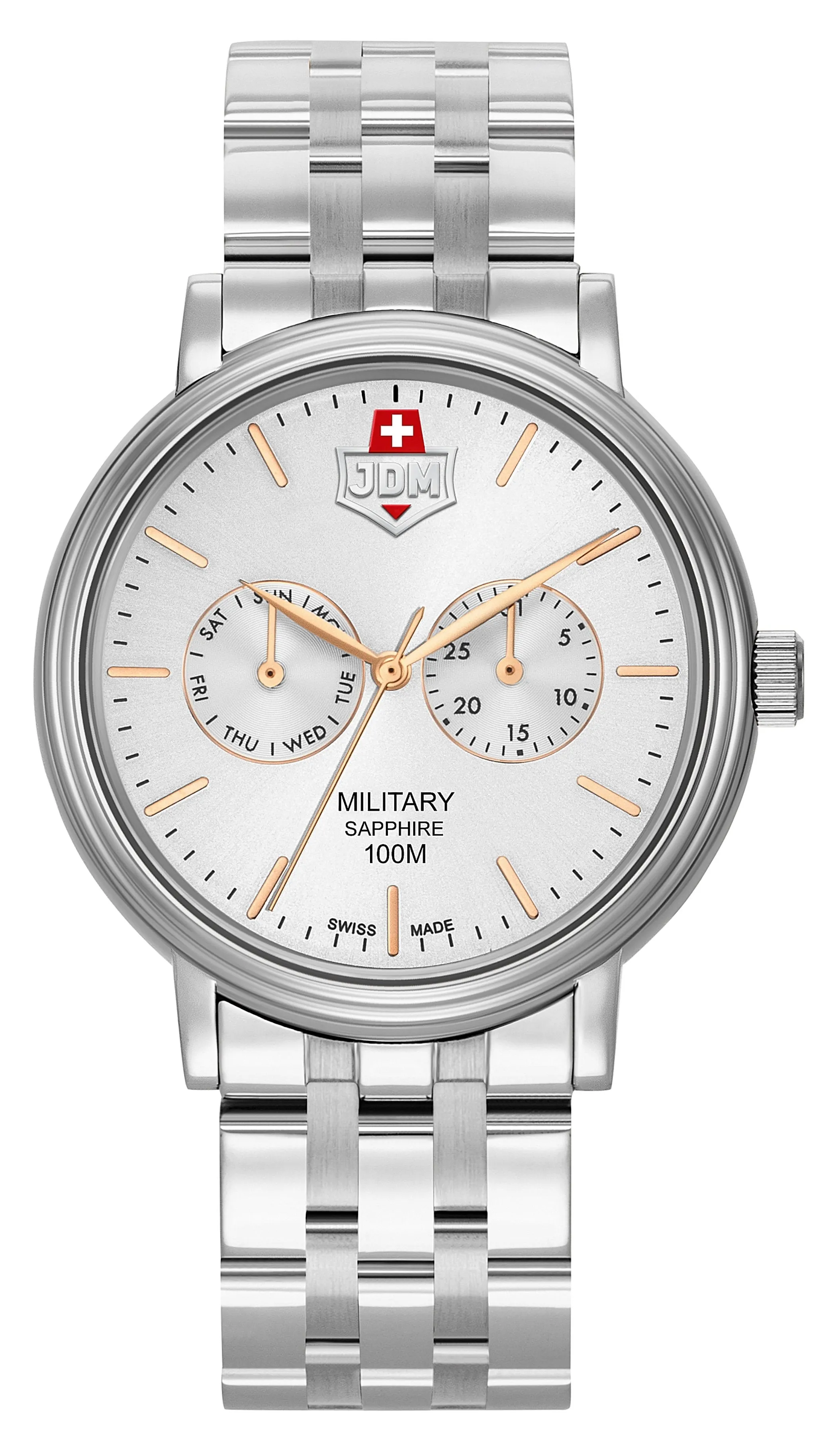 JDM Military Echo Silver Watch