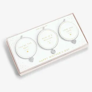 Joma Jewellery 5647 Boxed Set of 3 Bracelets Happy Mothers Day