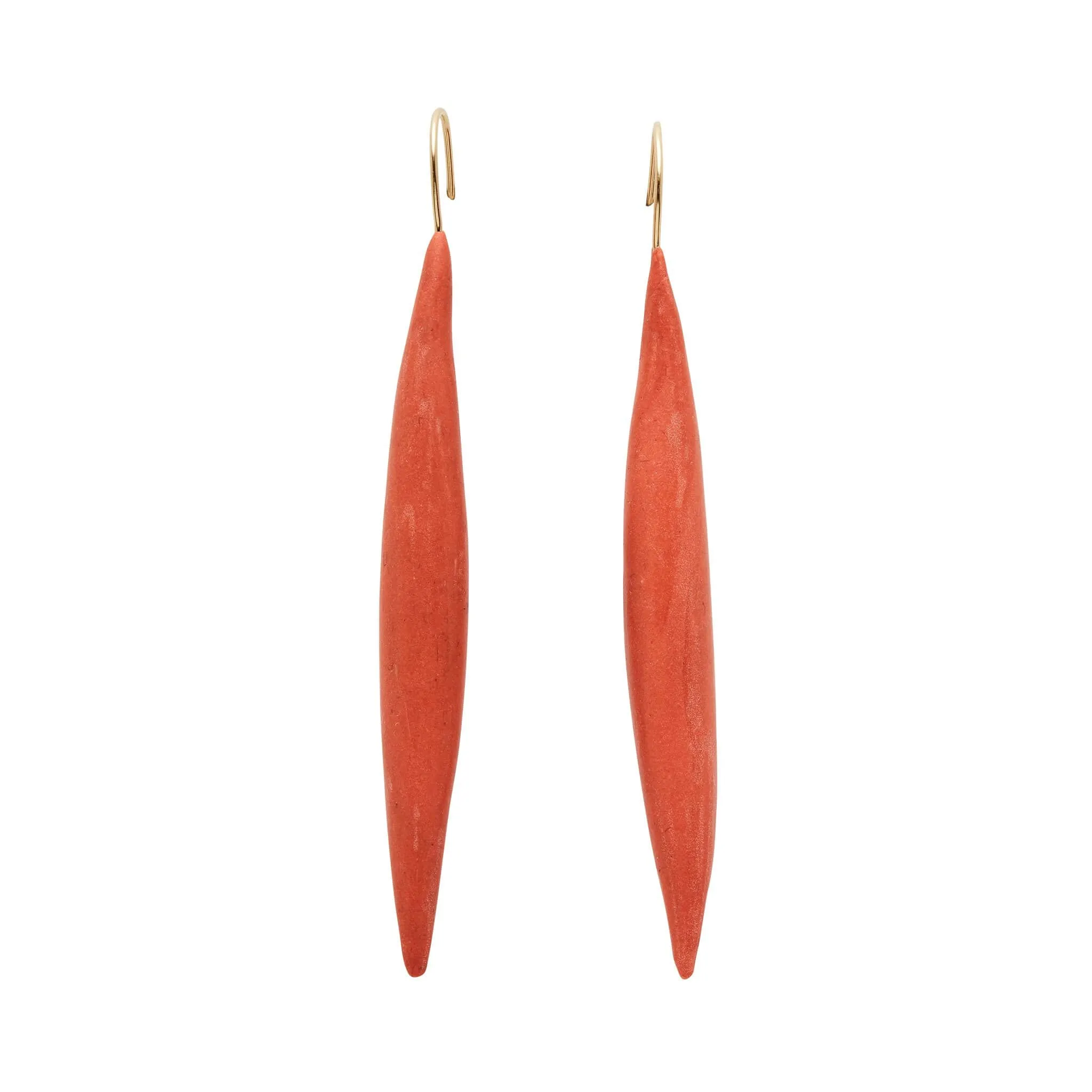 Julie Cohn Spike Persimmon Clay Earrings