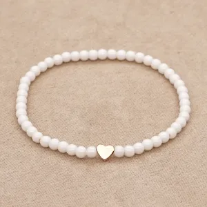 Just Lil Things  Artificial White Bracelets jltb0235