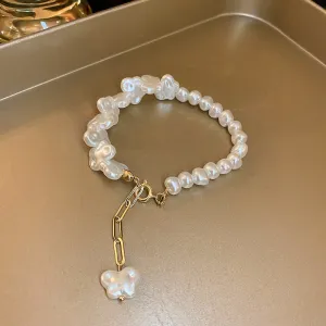 Just Lil Things  Artificial White Bracelets jltb0239