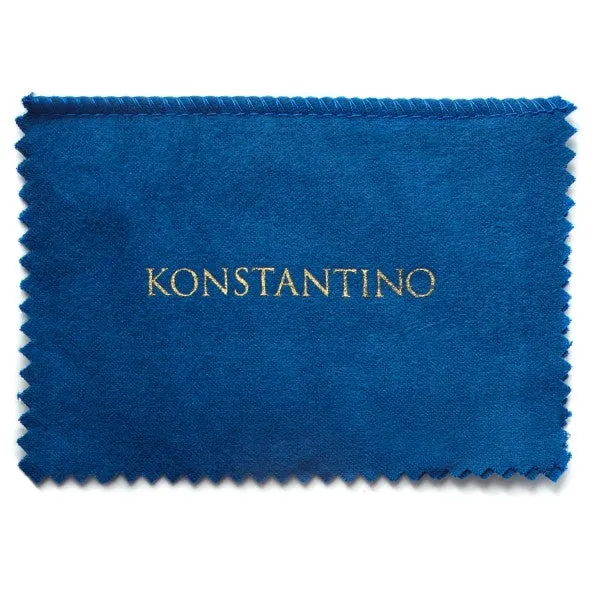 Konstantino Men's Sterling Silver Black Spinel Link Bracelet