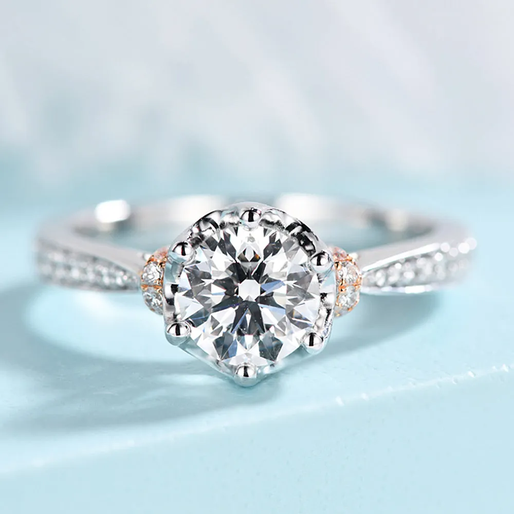 Lab-Grown Diamond Crown Engagement Ring