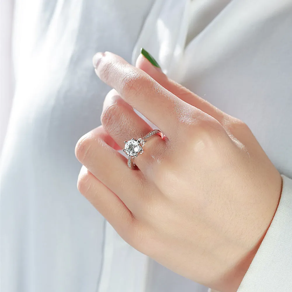 Lab-Grown Diamond Crown Engagement Ring