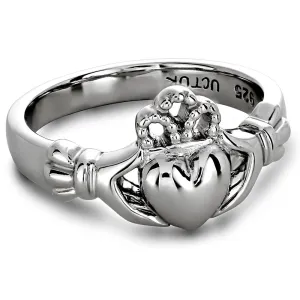 Ladies Sterling Silver ULS-6163 Claddagh Ring