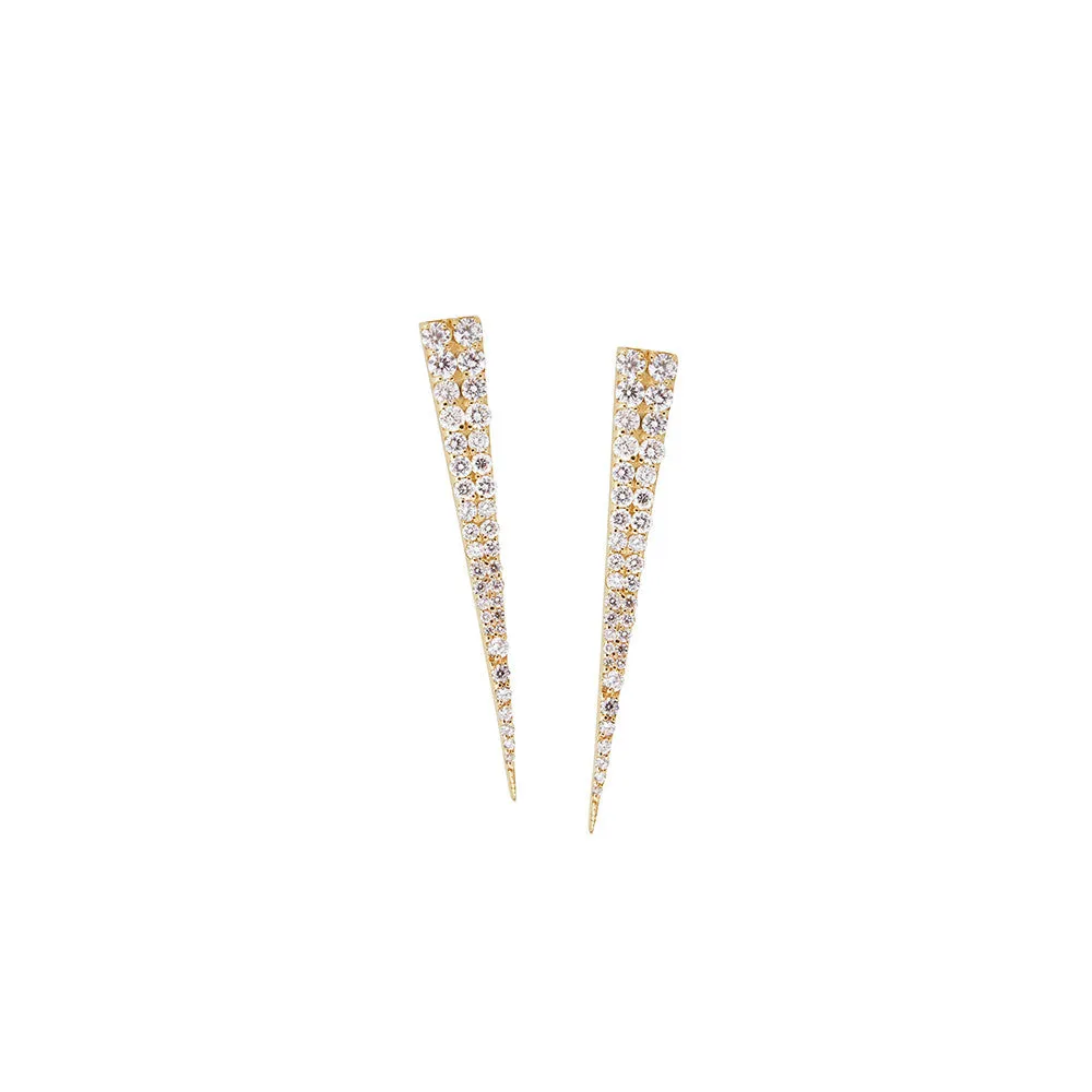 Lana 14K Yellow Gold Expose Spike Stud Earrings - 5001-700DW2000-01