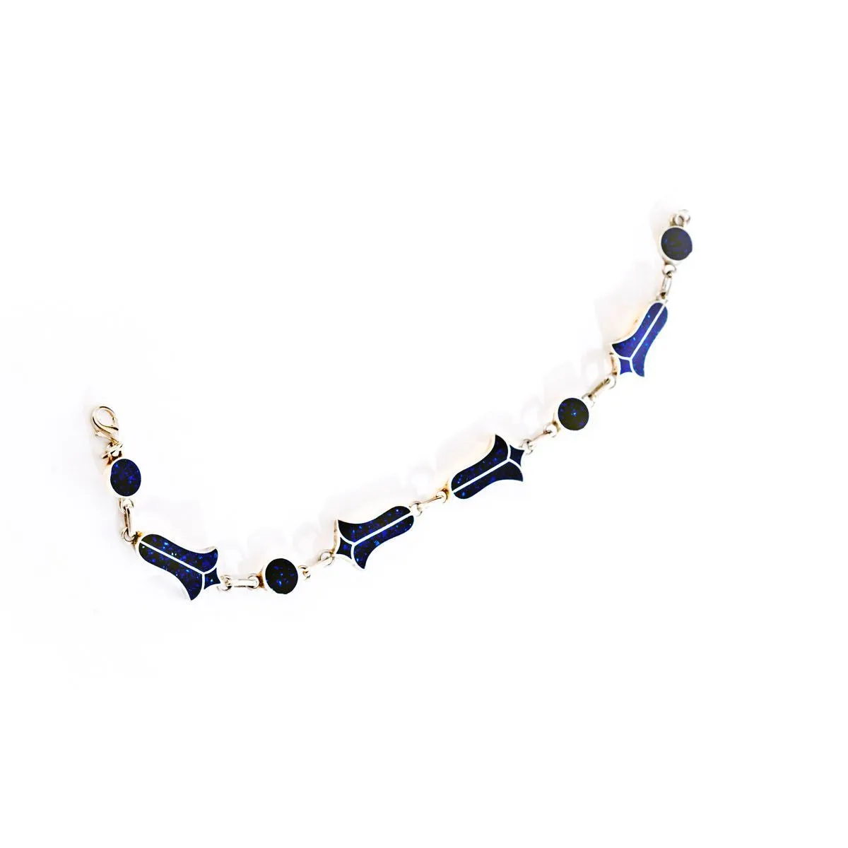 Lapis Lazuli Copihue Bracelet | Artisan Design | Crafted in Santiago