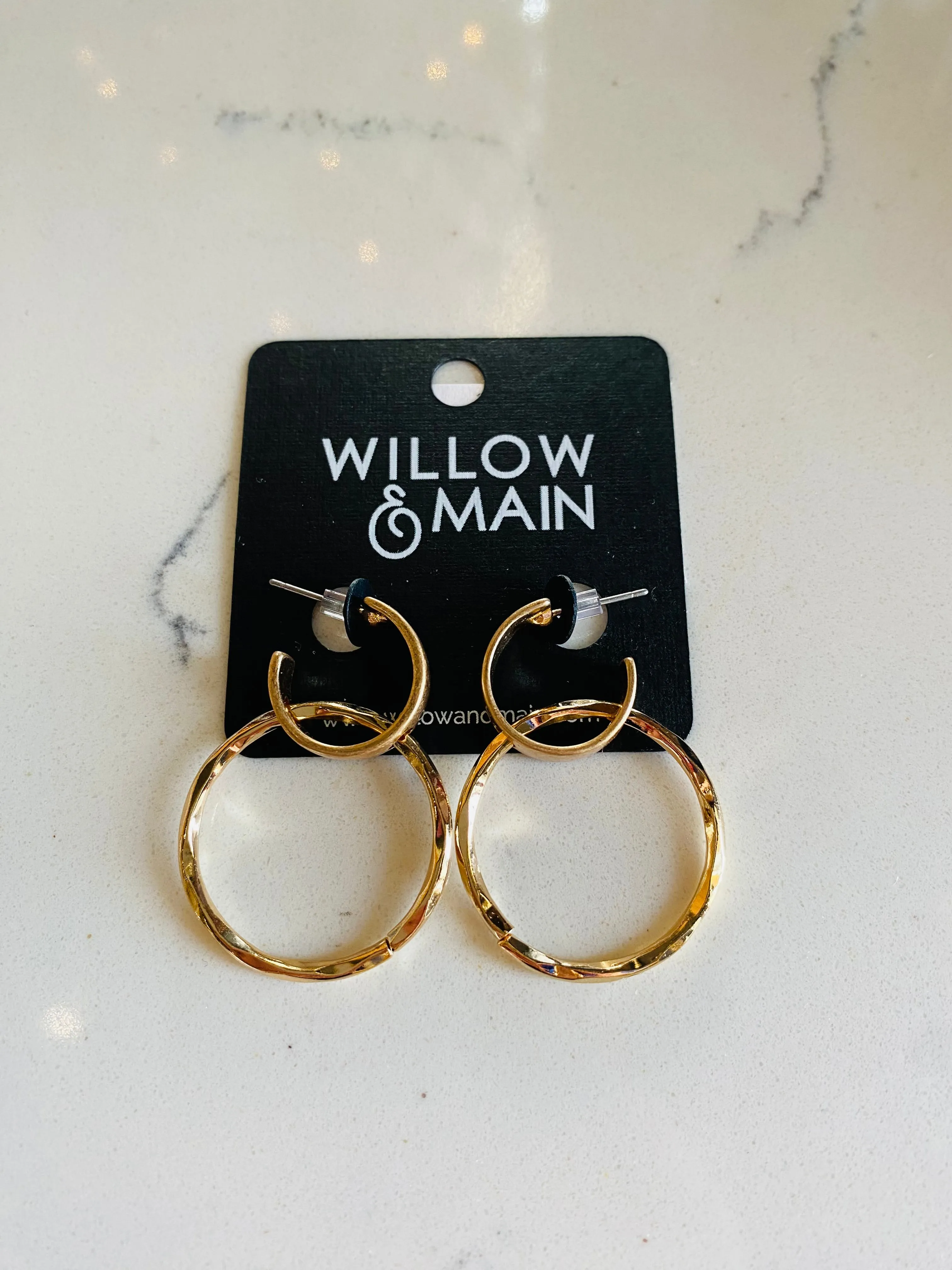 Layered Metal Earrings