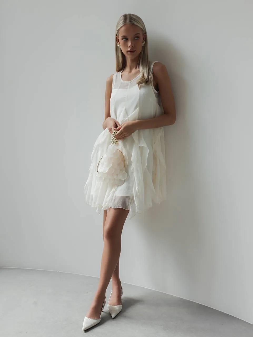 Layered Sheer Mini Dress