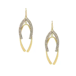 Layered Wishbone Earrings