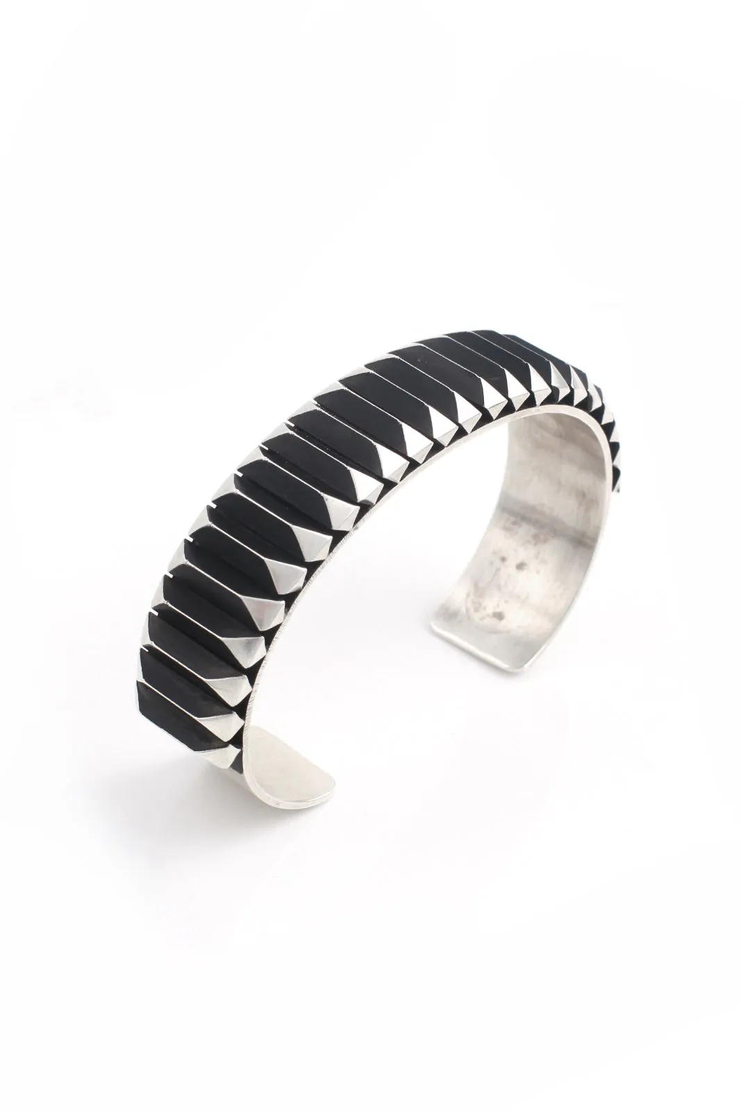 Leander Tahe Contemporary Sterling Silver Men's Cuff