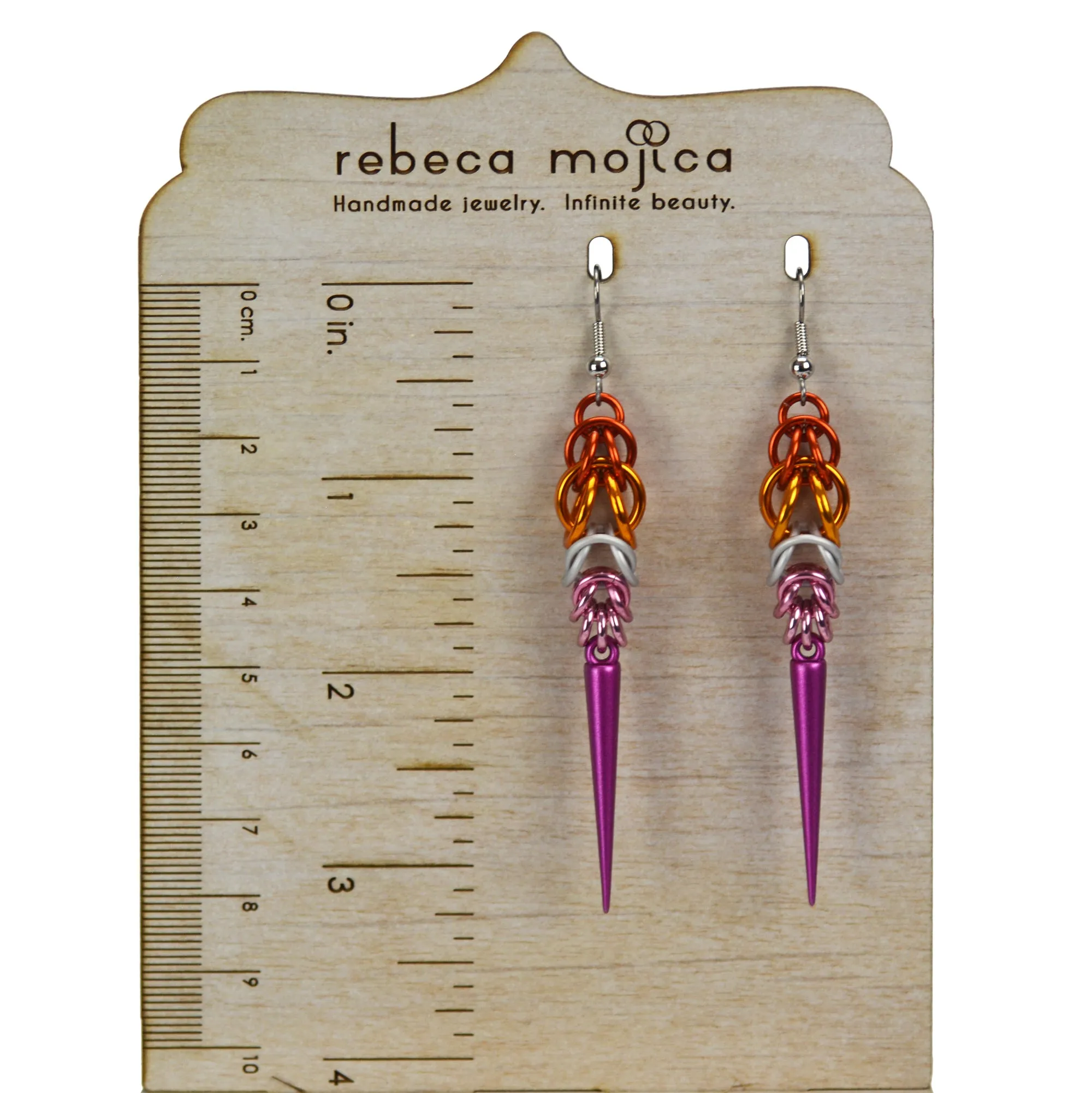 Lesbian Pride - Spike Earrings
