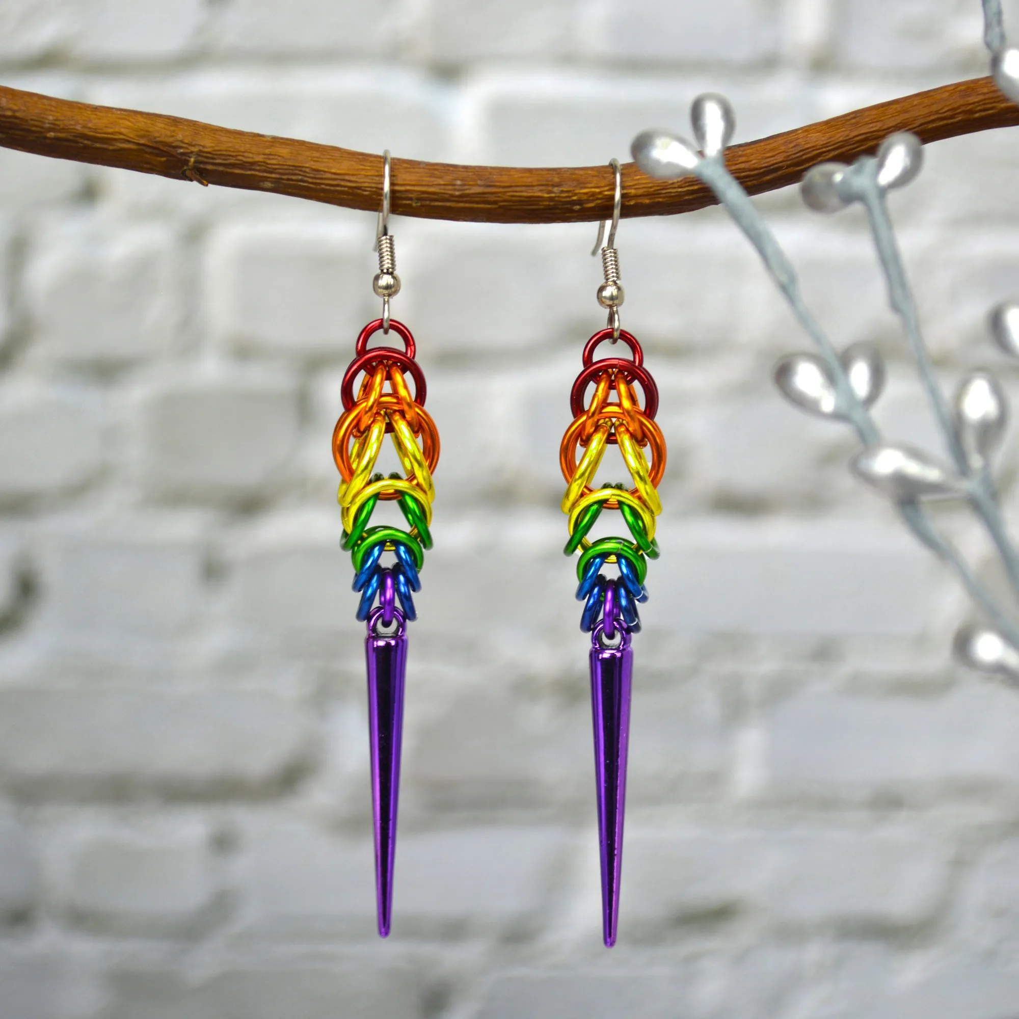 LGBTQ Rainbow Pride - Spike Earrings