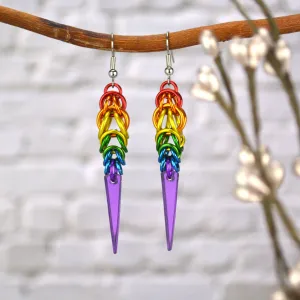 LGBTQ Rainbow Pride - Spike Earrings