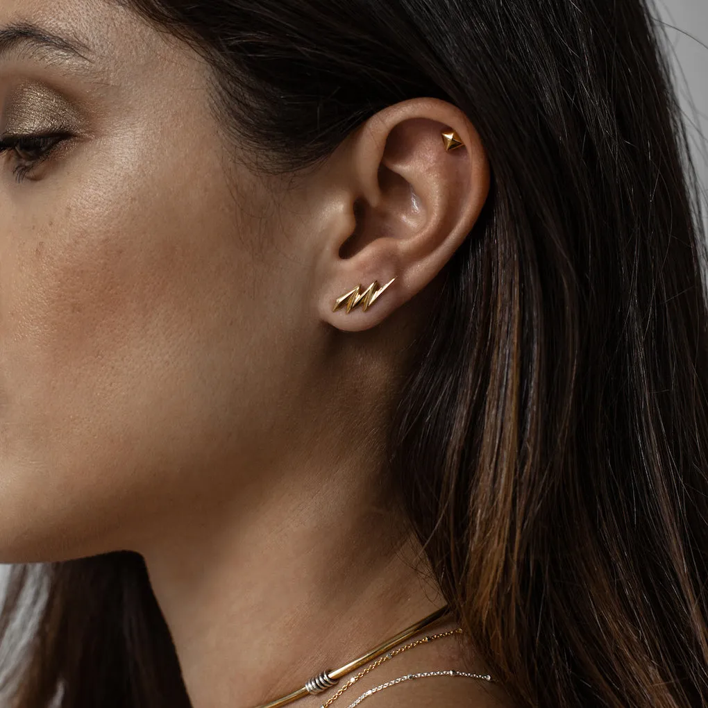 Lightening Studs / gold