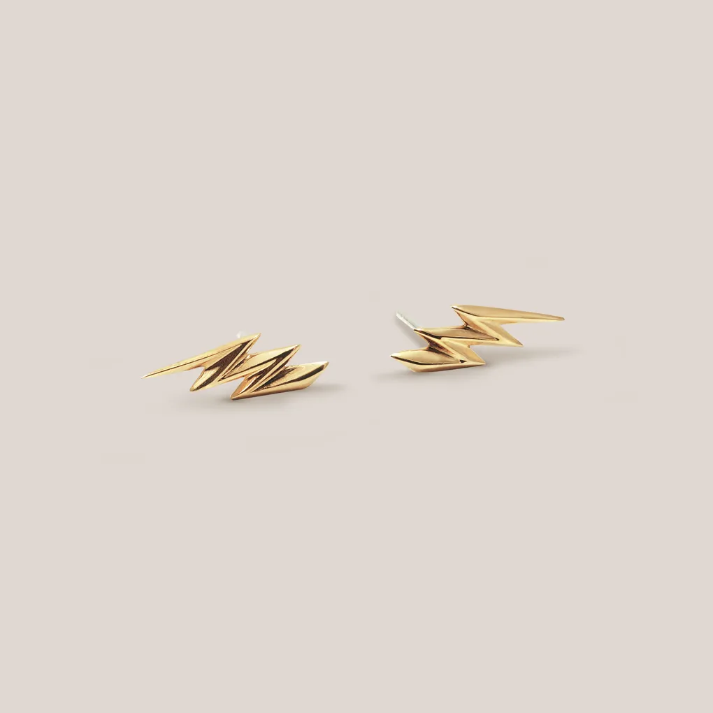Lightening Studs / gold