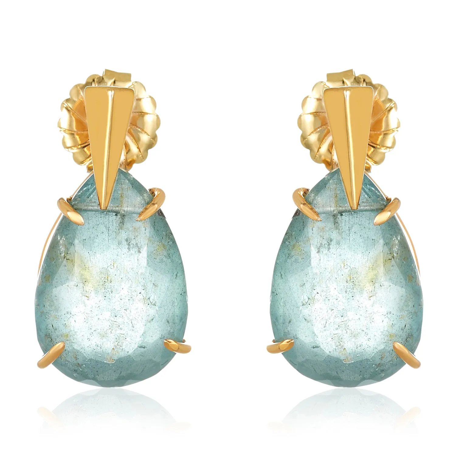 Lizzy Moss Aqua Earrings