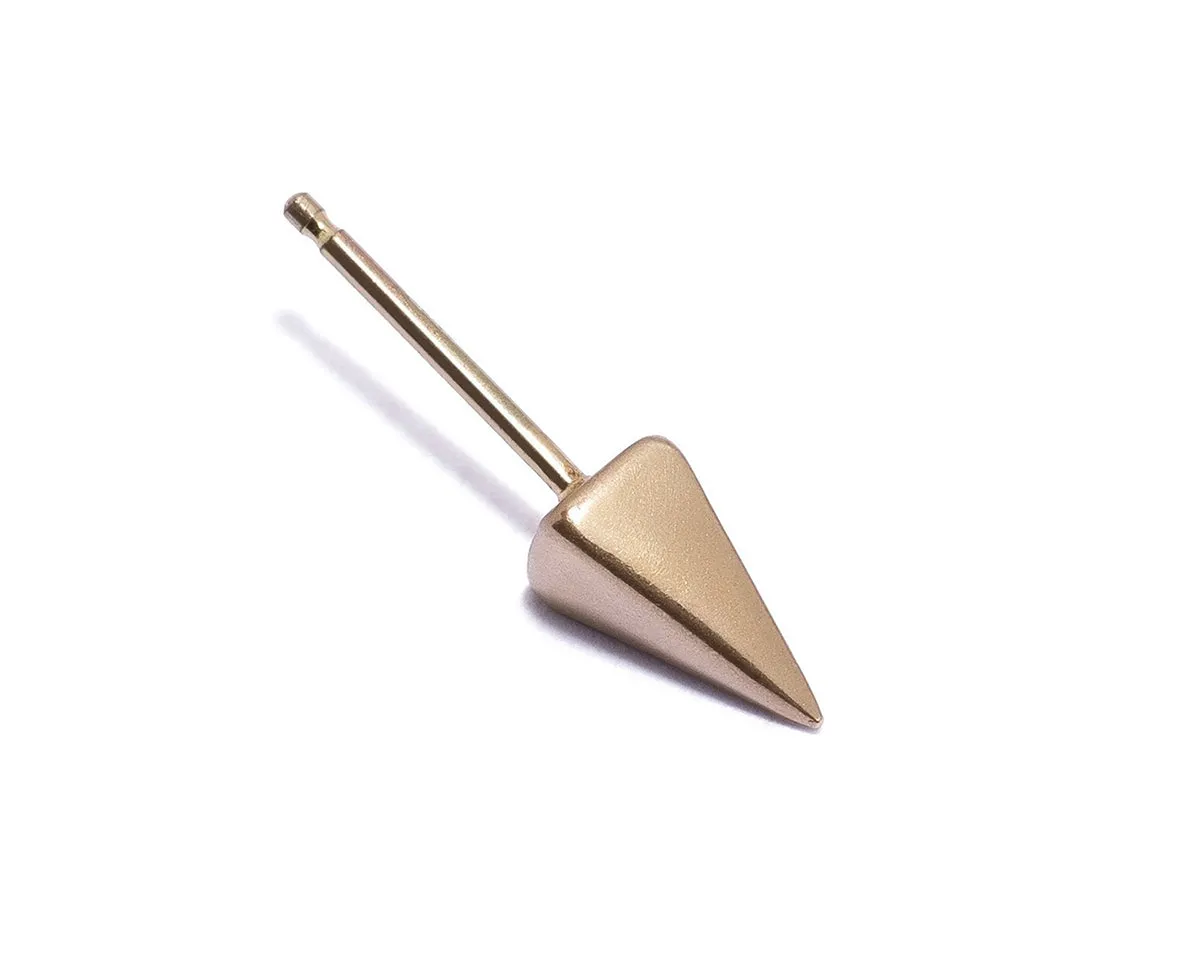 Long Pyramid Spike Stud Earring