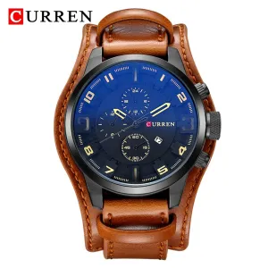 Luxury Brand CURREN 8225 Watches Sport Military Clock Men&#39;s Quartz Watch Men Analog Leather Wrist Watch Relogio Masculino