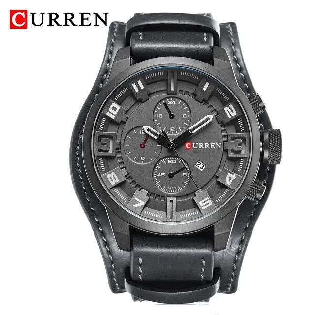 Luxury Brand CURREN 8225 Watches Sport Military Clock Men&#39;s Quartz Watch Men Analog Leather Wrist Watch Relogio Masculino