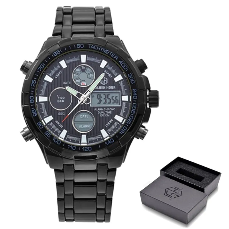 Luxury Digital Watches With Dual Display for Men