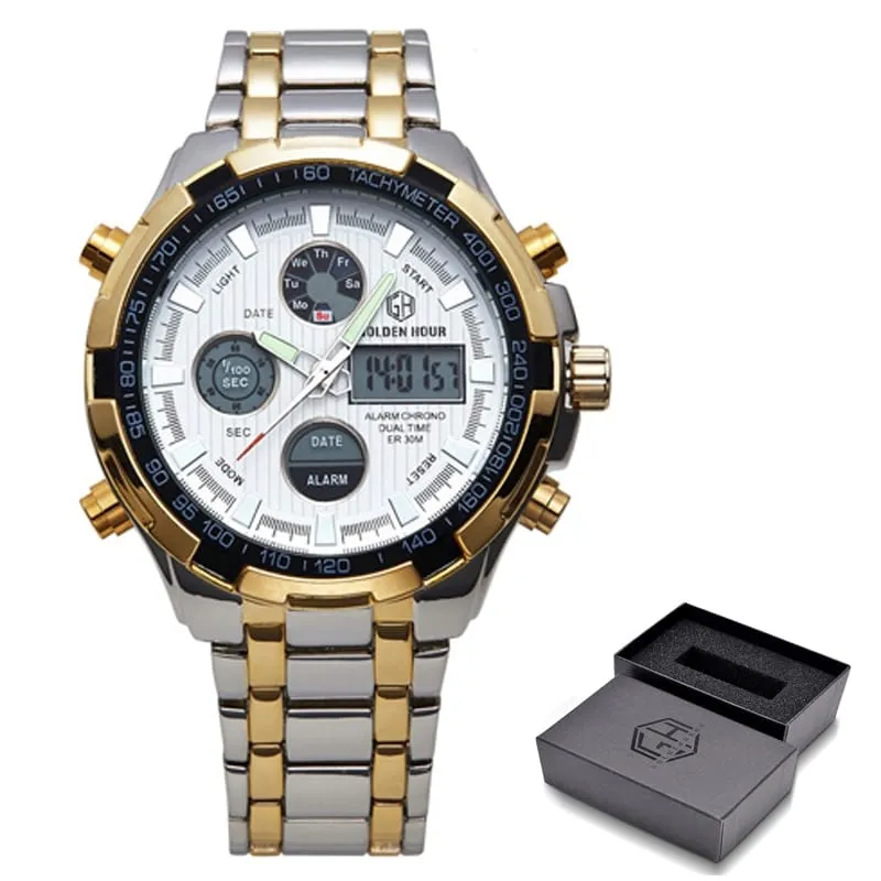 Luxury Digital Watches With Dual Display for Men