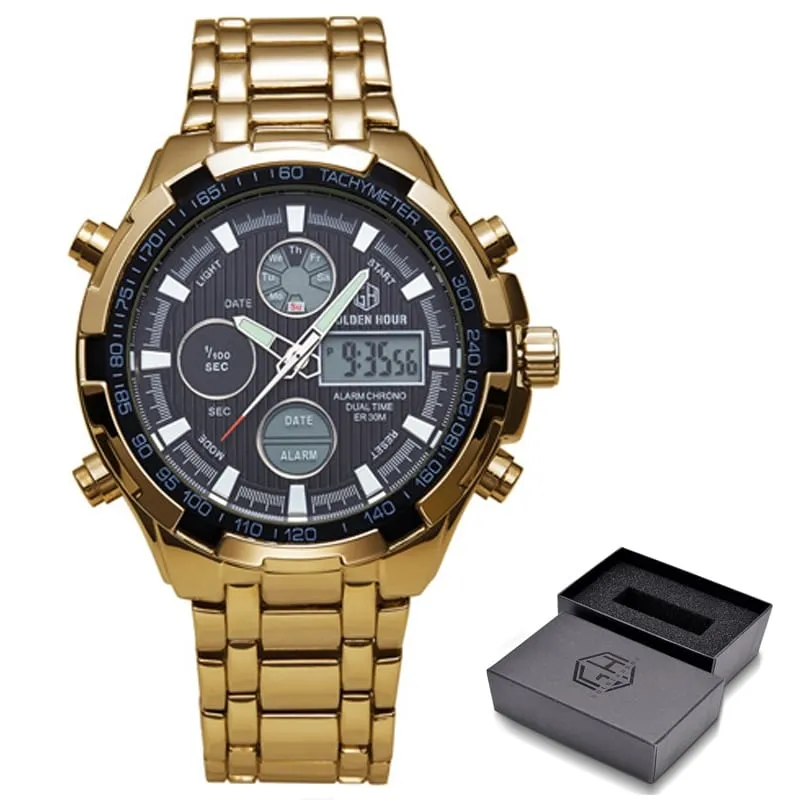 Luxury Digital Watches With Dual Display for Men