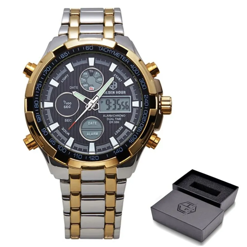 Luxury Digital Watches With Dual Display for Men