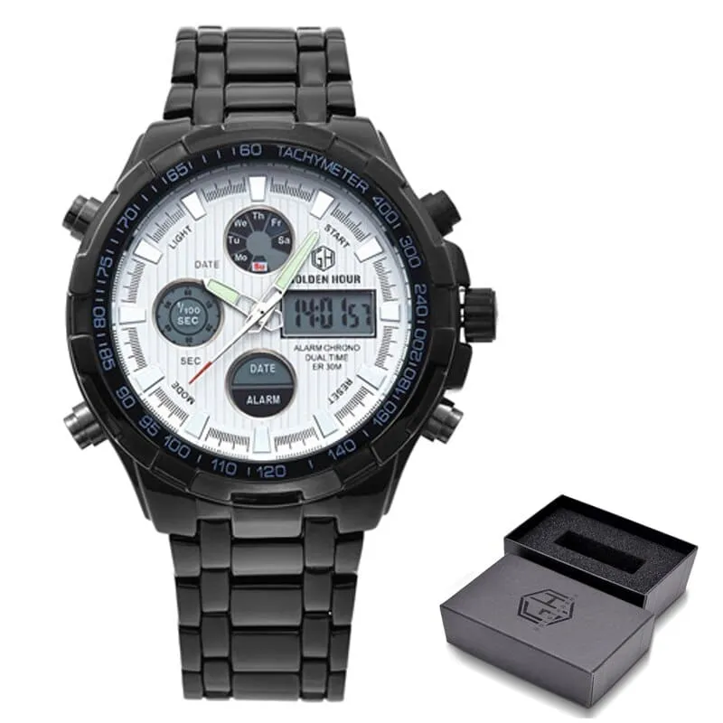Luxury Digital Watches With Dual Display for Men