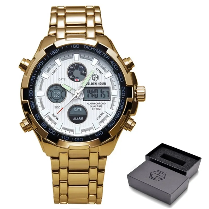 Luxury Digital Watches With Dual Display for Men